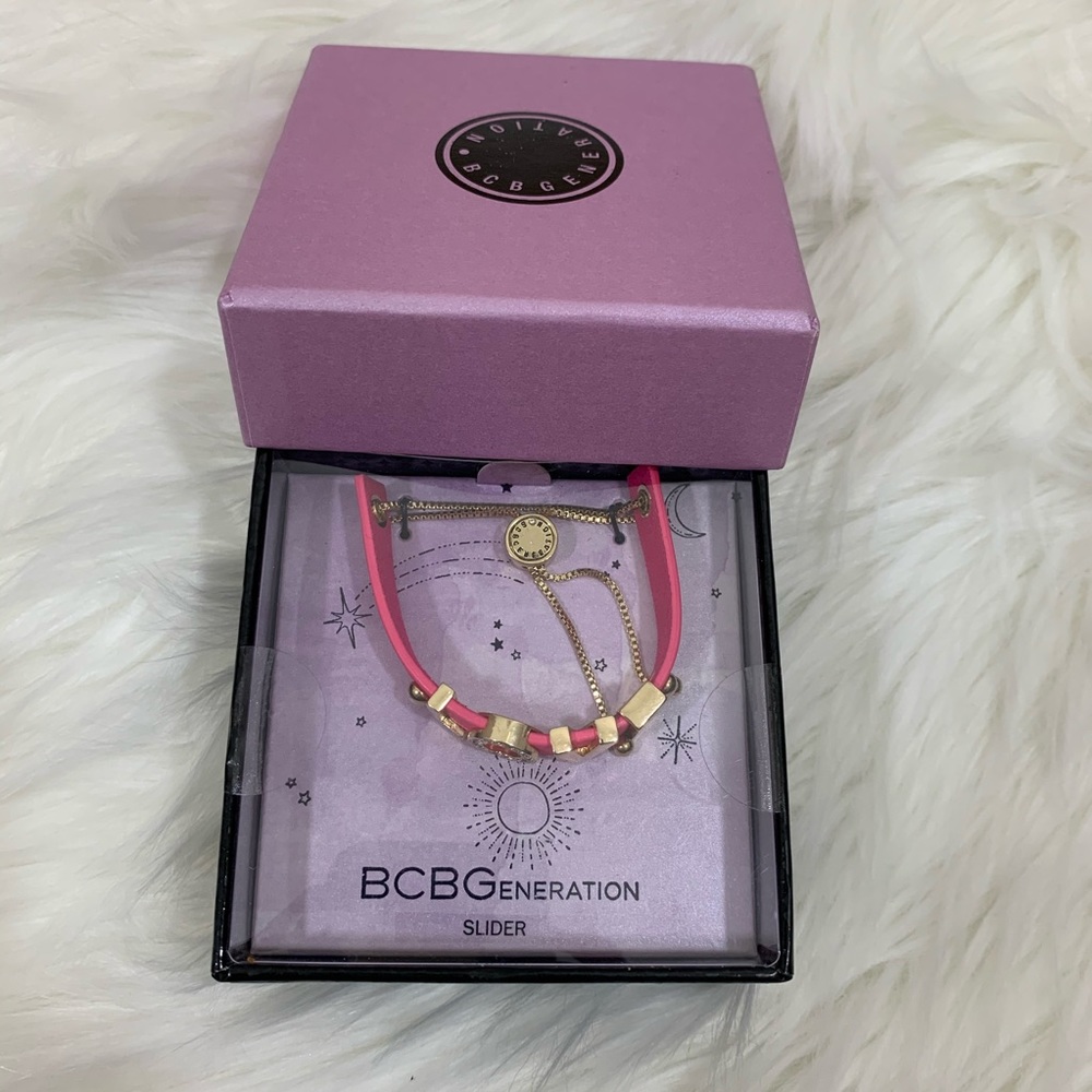 Bcbgeneration Love Pink Adjustable Slider New - image 2